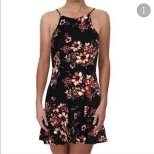 Aqua Floral Summer Dress